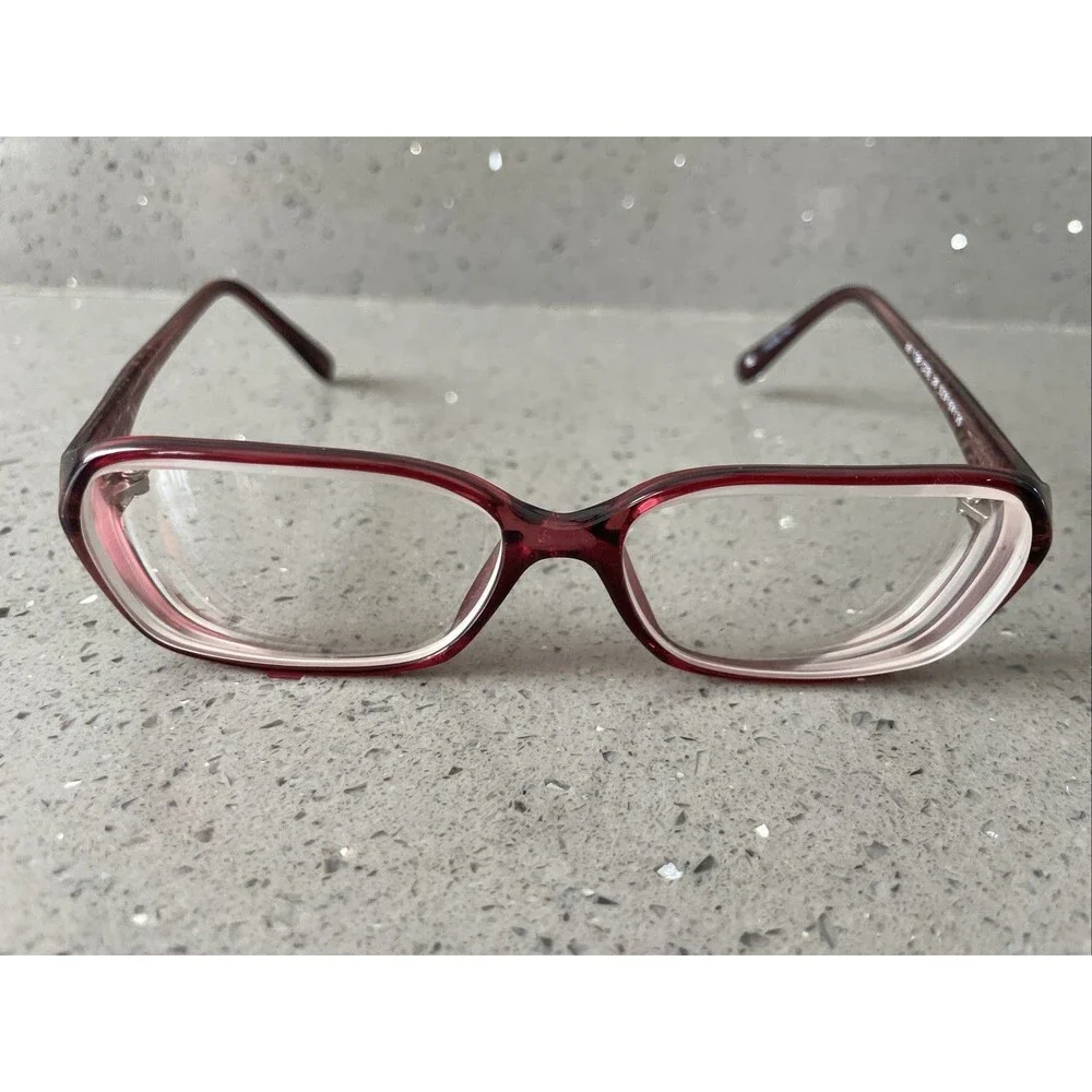 Alan J Eyeglasses Frames ONLY AJ 138 Col 30 Full Rim  52-16-135 Italy pink purpl